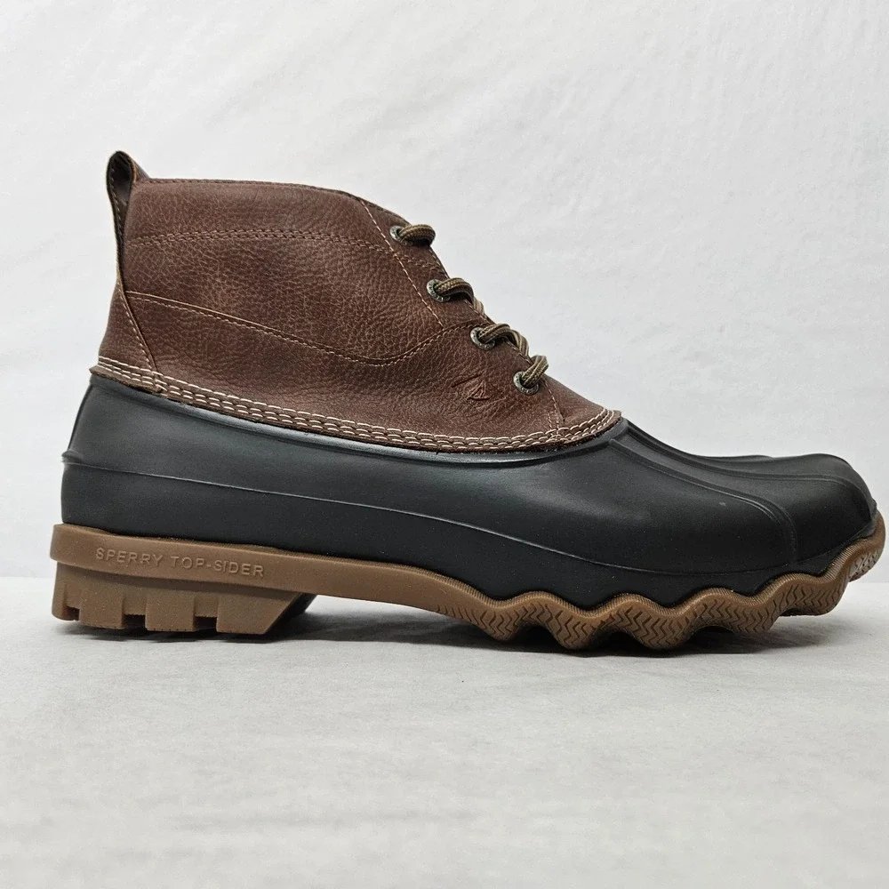 Sperry Brewster Duck‎ Boots STS22783 Brown Black Men's Size 9.5